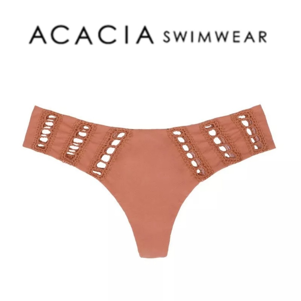NWT Acacia Swimwear Chuns Bottom in Orchid